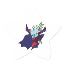 funny silly vampire cartoon character stickers