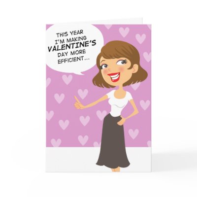 Funny Simplify Valentines Day Greeting Card Greeting Card by karyn_lewis