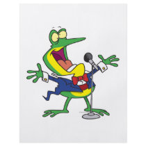 funny singing froggy frog cartoon personalized flyer