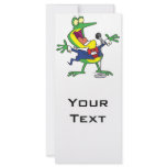 funny singing froggy frog cartoon custom rack card