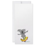 funny skateboarding koala bear rack cards