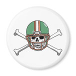 funny skeleton football magnets