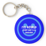 Funny smile retirement keychains