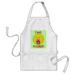 Funny smiley apron design