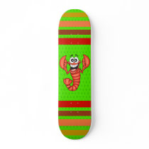 Funny Smiling Lobster Skateboard