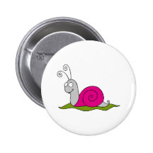 funny snail buttons