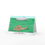 Funny Snail Greeting Card