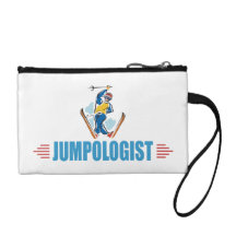 Funny Snow Ski Jumping Coin Wallets