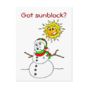 Funny Snowman Christmas Jokes postcards