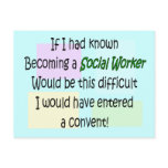 Funny Social Worker Gifts postcards