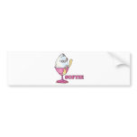 funny softie soft boiled egg cartoon bumper stickers