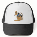 funny speedy rocket kangaroo hats