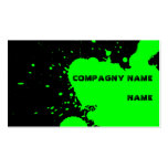 Funny splatter business card