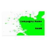 Funny splatter business card templates
