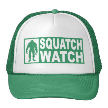 Funny SQUATCH WATCH Hat - Deluxe Finding Bigfoot