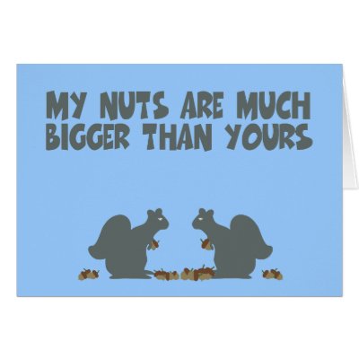 Funny squirrel card by LIMEYBOY