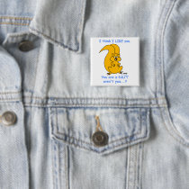 Funny Squirrel Cartoon Friendship Button