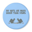 Funny Squirrel nuts magnets