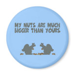 Funny Squirrel nuts magnets