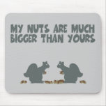 Funny squirrel nuts mousepads