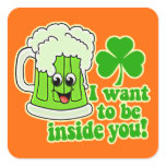 Funny St Patricks Day Green Beer stickers