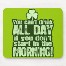 Funny St Patrick's Day Irish Mouse Pads