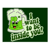 Funny St Patricks Day Irish Postcard