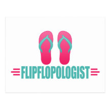 Funny Summer Flip Flops Postcard