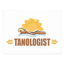 Funny Sun Tanning Postcards