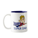 Funny Super Dad mugs