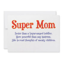 Funny Super Mum gifts and cards for your super mum