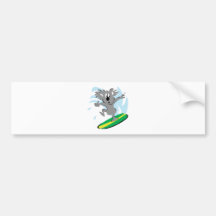 funny surfing koala bear bumper stickers