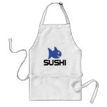 funny sushi fish icon aprons