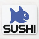 funny sushi fish icon mousepads
