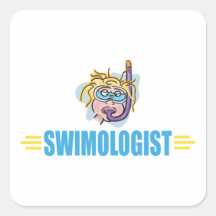 Funny Swimmer Sticker