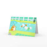 Funny swimming Birthday Card