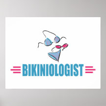 Funny Swimwear Bikini Poster