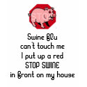 FUNNY SWINE FLU t-shirts