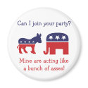 Funny switch political parties magnets
