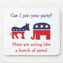 Funny switch political parties mousepads