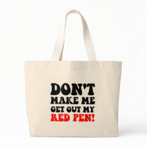 Funny teacher tote bag