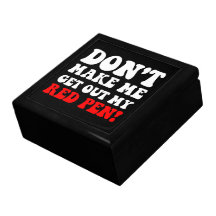 funny teacher keepsake boxes