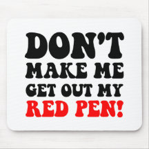 Funny teacher mousemat