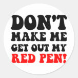 Funny teacher sticker