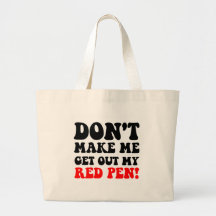 Funny teacher tote bag