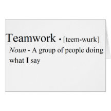 Funny Teamwork Products Greeting Card