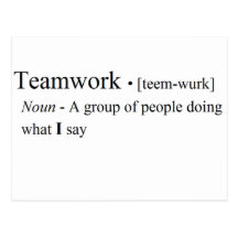 Funny Teamwork Products Postcards