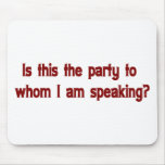 Funny Telephone Operator Mousepad 