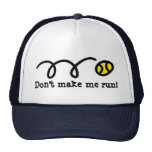 Funny tennis player hat with bouncing ball design