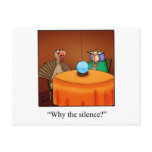 Funny Thanksgiving Turkey Fortune Cartoon Gifts! postcards